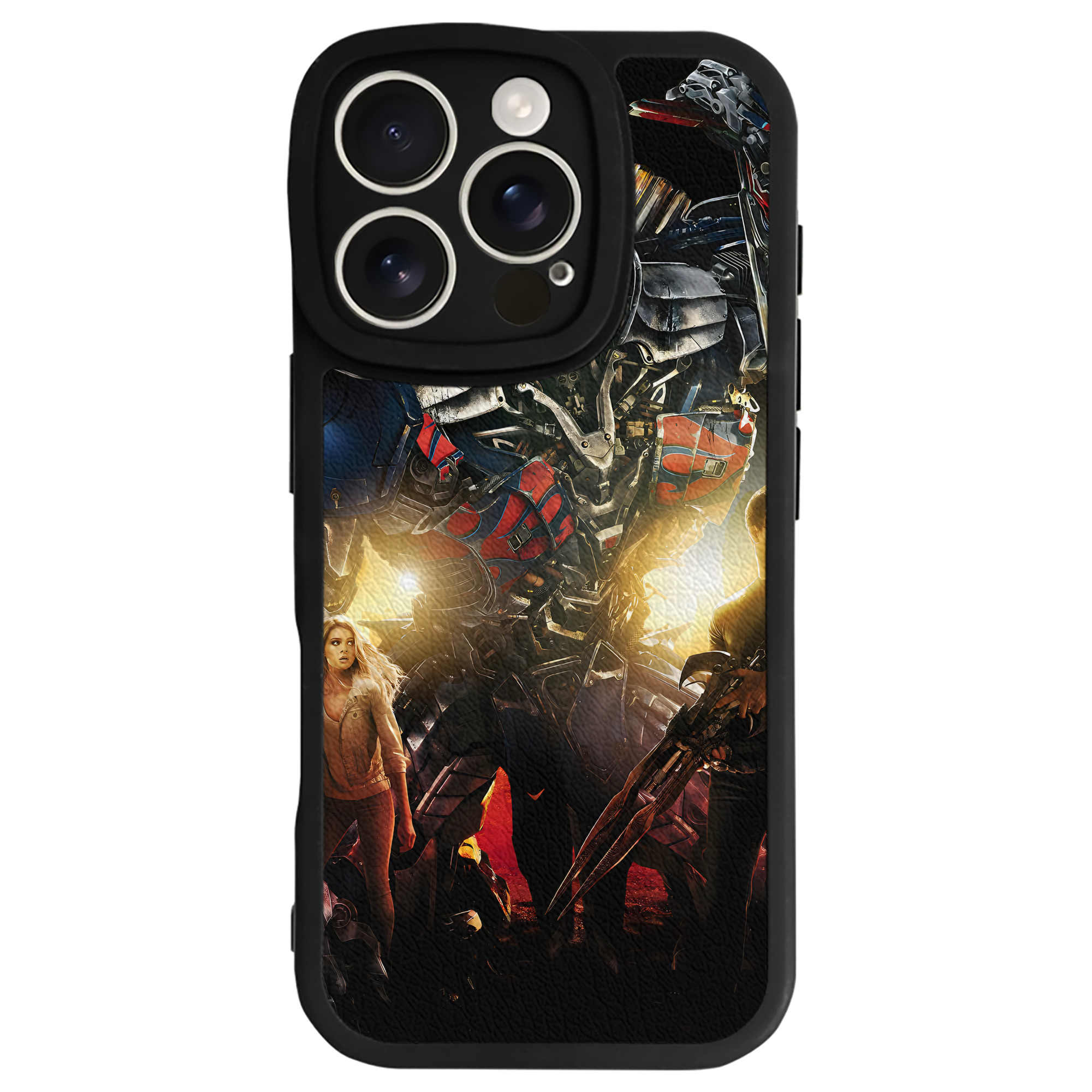 （画像用） Transformers トランスフォーマー 【iPhone 16シリーズ対応】シリコンスマホケース（レザー調） 材質：シリコン